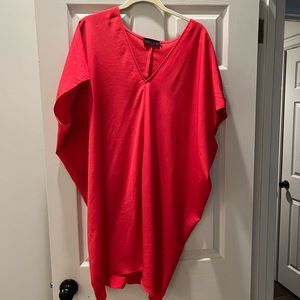 Hatch Collection coral red dress.